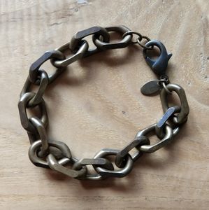 Anthropologie Brass Chain Link Bracelet